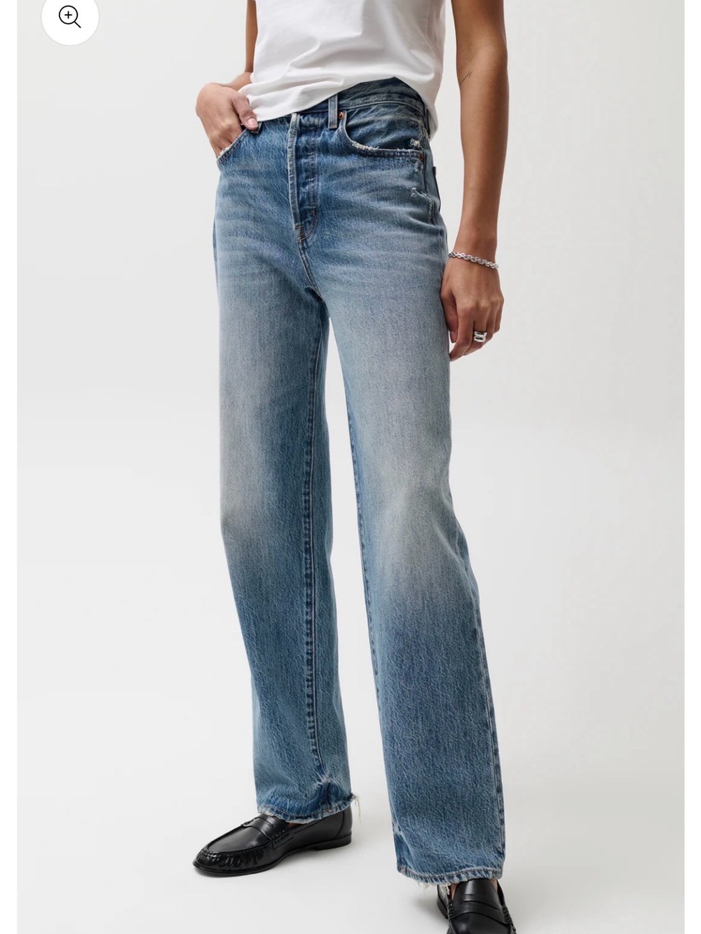 Pistola Denim Cassie Super High Rise  Straight Jean Size 24 - Picture 4 of 9